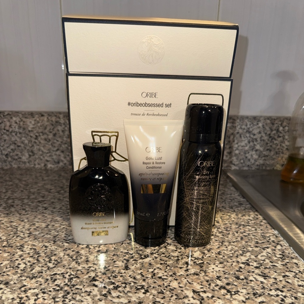 Oribe Skincare Set - Elegant Gold and Black